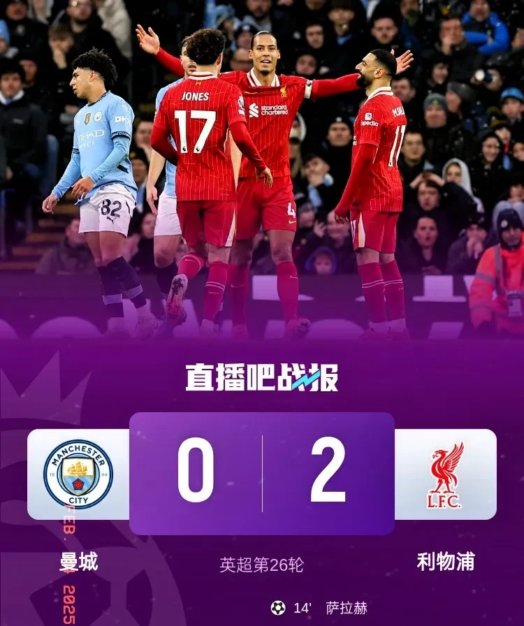 曼联主场大胜莱斯特城，继续领跑积分榜